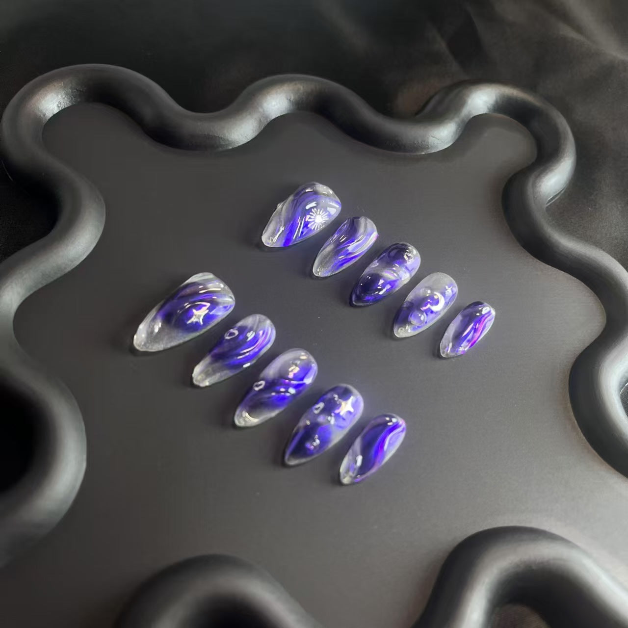 5 Sets Mystery Box Randomly wish Nails Surprise Box Press on Nails HandMade Gel Nails Glue Nails Resuable Premium Nails Fancy Event Nails
