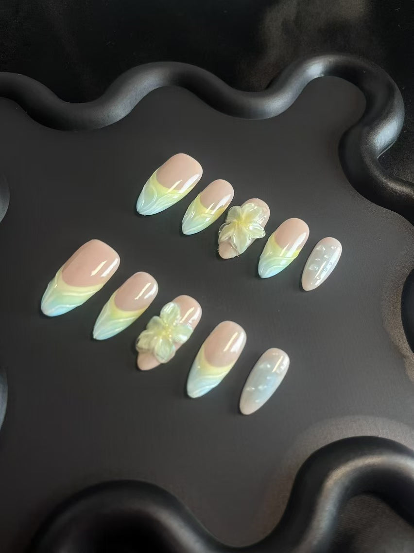 5 Sets Mystery Box Randomly wish Nails Surprise Box Press on Nails HandMade Gel Nails Glue Nails Resuable Premium Nails Fancy Event Nails