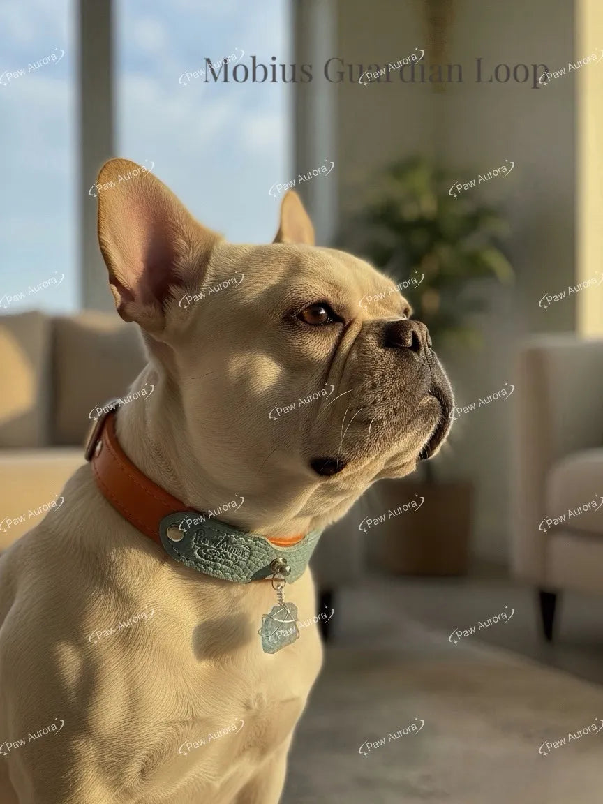 Mobius Crystal Leather Collar
