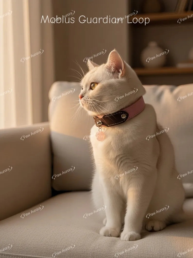 Mobius Crystal Leather Collar